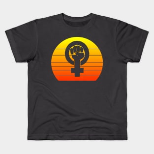 Woman power symbol Kids T-Shirt